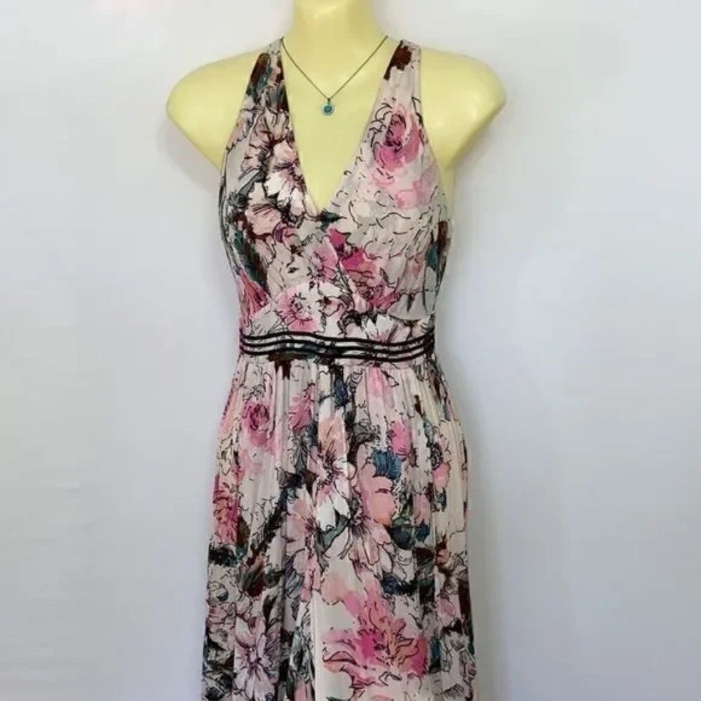 PLENTY TRACY REESE JUMPSUIT "GWYNETH"EMPIRE LINE FREE FLOWING FLORAL NWOT 2 - Picture 4 of 7